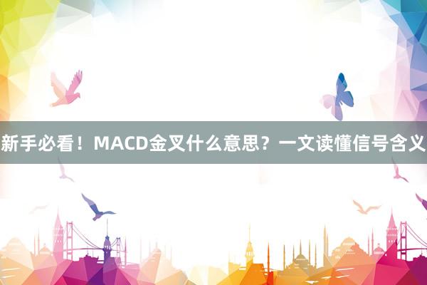 新手必看！MACD金叉什么意思？一文读懂信号含义