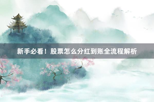 新手必看！股票怎么分红到账全流程解析