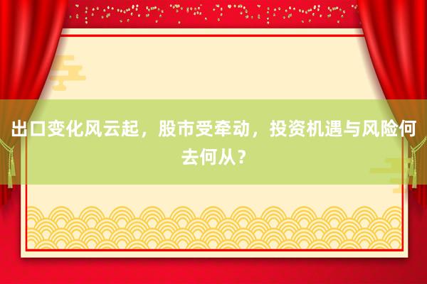 出口变化风云起，股市受牵动，投资机遇与风险何去何从？