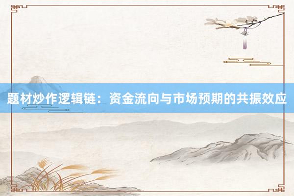题材炒作逻辑链：资金流向与市场预期的共振效应