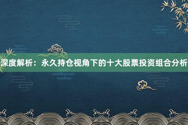 深度解析：永久持仓视角下的十大股票投资组合分析
